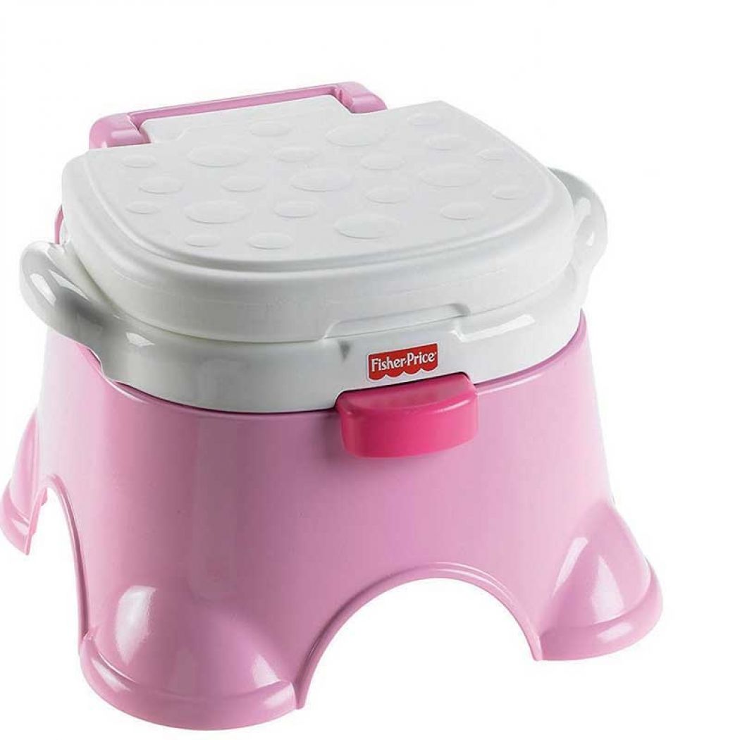 1 Fisher Price Pink Princess Stepstool Potty Chair in Pakistan